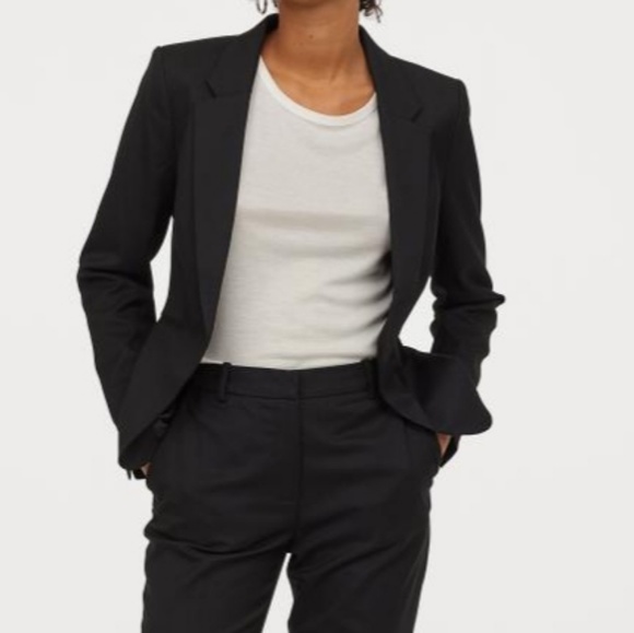 black short blazer jackets